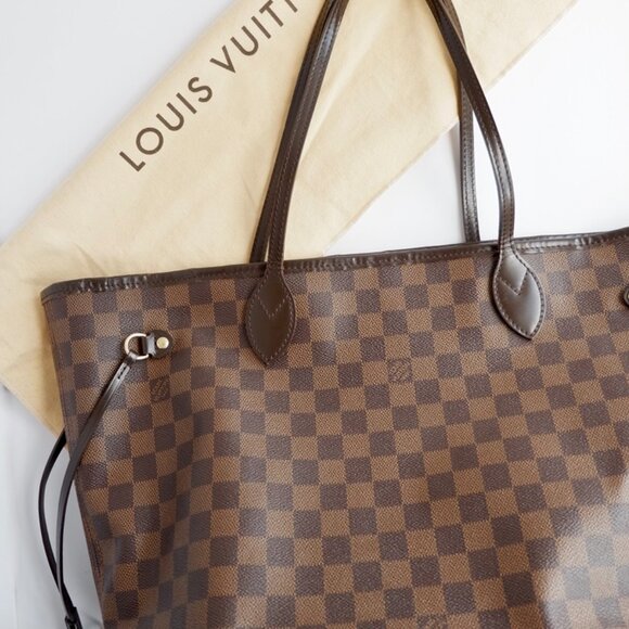 Authentic Preowned Louis Vuitton Damier Ebene Neverfull MM - Picture 8 of 16